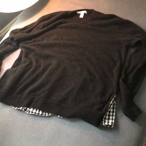 Cute and PREPPY autumn cashmere sweater with peplum shirt in back M 💋